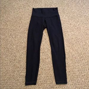 Lululemon dark heathered navy high wasted legging